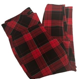 Torrid plaid crop leggings